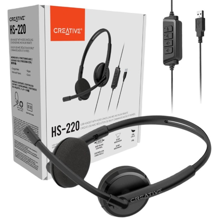 Słuchawki przewodowe Cena - HS-220 Creative Sklep, Opinie