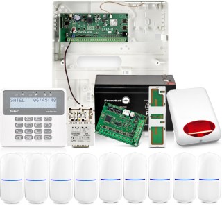 Zestaw alarmowy Satel Perfecta 16 SET-A, 9x czujka,PRF-LCD, aplikacja