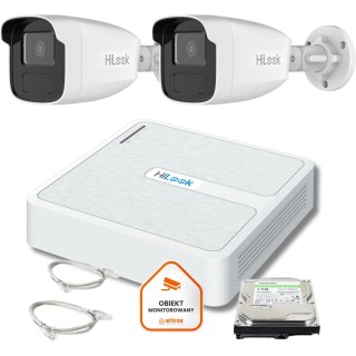 Zestaw monitoringu Hilook by Hikvision 2 kamer IP IPCAM-B2-50IR 1TB dysk