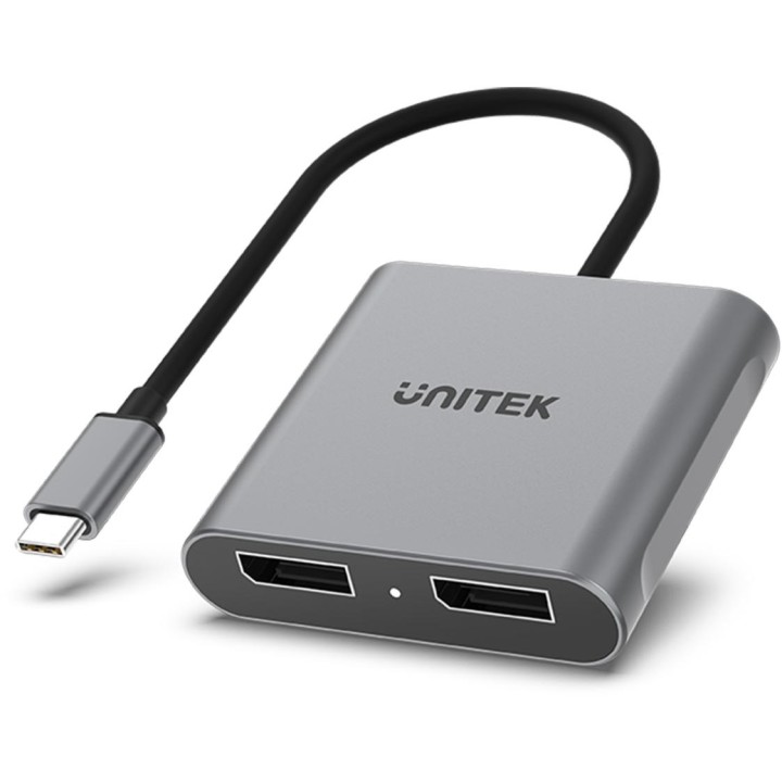 Unitek V1404A Adapter USB-C na 2x port DP 1.4 8K 60Hz