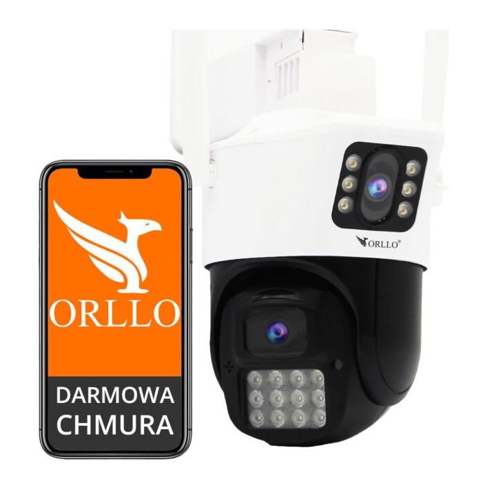 OUTLET_1: Kamera IP Orllo Z19 dual obrotowa zewnętrzna Wi-Fi 2Mpx
