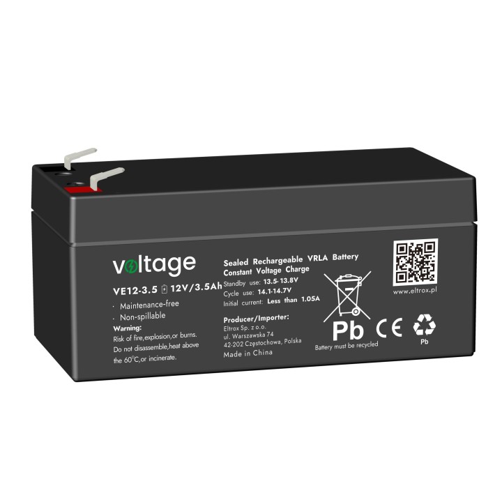 Akumulator AGM Voltage 12V 3.5Ah VE12-3.5