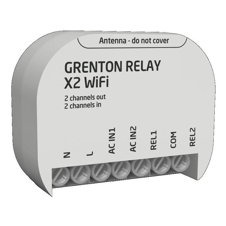 Moduł przekaźnikowy RELAY X2 WiFi Grenton